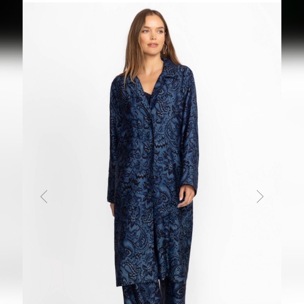 Johnny Was Workshop Duster Coat Size XS Oversized - Picture 3 of 13